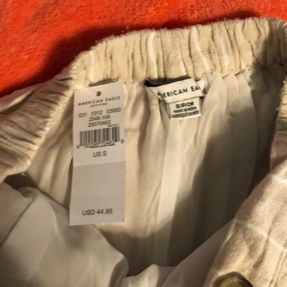 LAST DAY Striped linen culottes pants - Picture 4 of 4